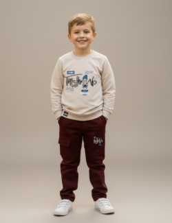 FIRSTSTAR FULL SLEEVES T SHIRT PANT A214 BISCUIT